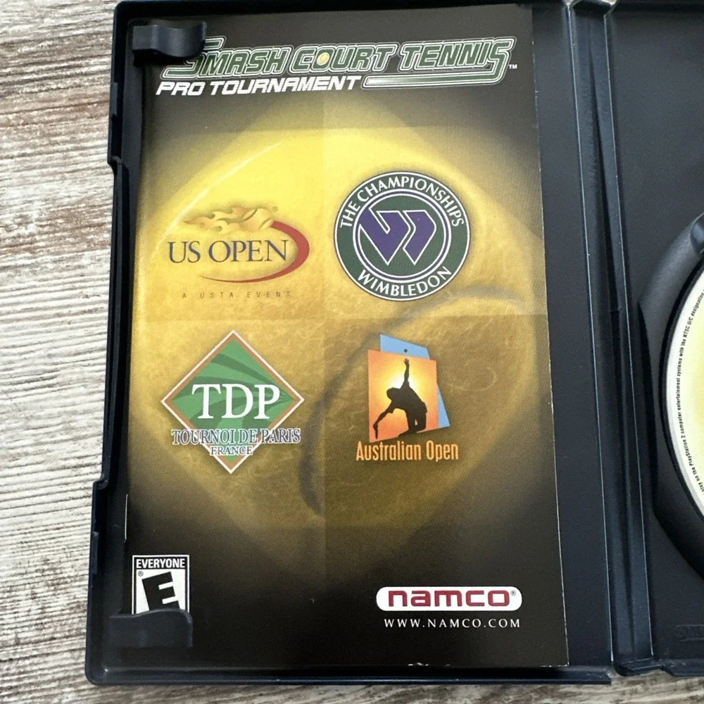 Smash Court Tennis: Pro Tournament (Sony PlayStation 2, 2002) PS2 +Manual